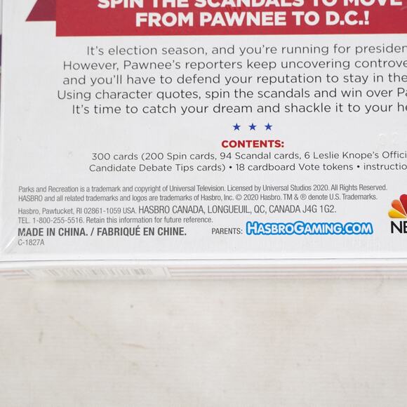 Knope For President Party Card Game Parks & Recreation Hasbro New Sealed - Picture 7 of 9